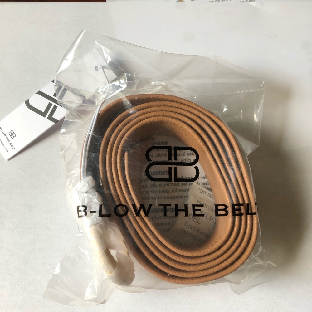 NWT B-Low The Belt Tan Leather Wrap Belt